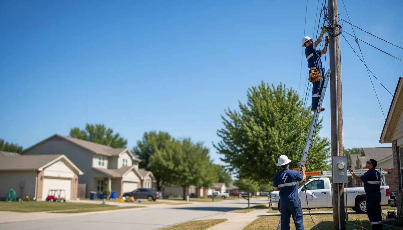 Residential electrician providing installation services in Steeleville, IL